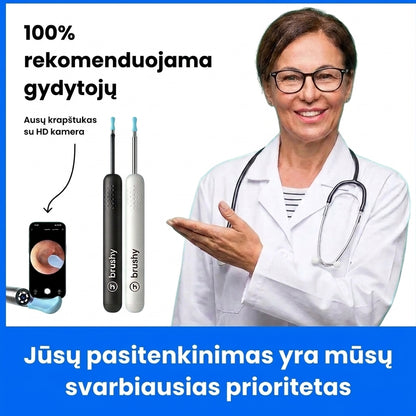 Brushy - Išmanus ausų krapštukas